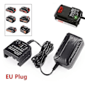 Pikkukuva 4 / 4: 10,8 V 14,4 V 20 V Black&decker Li-ion -akkulaturin korvaava sähköporan ruuvimeisselin sähkötyökalun akku Eu-pistoke Lbx20