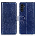 Miniatyrbillede 1 af 5: Samsung Galaxy A14 4G/5G Etui Crazy Horse Læder Blå