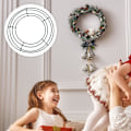 Miniatyrbillede 3 af 3: 5 stk. Jernkrans Ramme Rund Tråd Krans Fremstilling Ring DIY Macrame Blomsterhåndværk