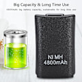 Miniatyrbild 5 av 5: Laddningsbart Batteripaket för Xbox 360 4800mah Ersättningsbatteripaket för Xbox 360