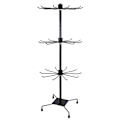 Miniatyrbilde 3 av 3: 1 stk Metall Hatt Display Stativ Roterende 3-lags Oppbevaringsstativ Hodeplagg Stativ