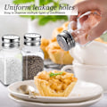 Miniatyrbillede 3 af 5: Salt- og peberkværnsæt, saltkar med rustfrit låg - krydderiglas