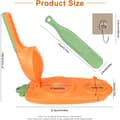 Dumplingmaskin 2 i 1 Manuell Nudelpressmaskin Dumplinghudmaskin Dumplingform (Orange)[PL]