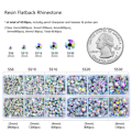 Pikkukuva 4 / 4: 6530 kpl Hotfix Strass -kiviä AB Crystal Strass Flatback Lasi