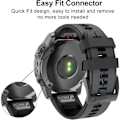Pikkukuva 4 / 5: Hihna Garmin Fenix 7/Fenix 6/Fenix 5/EPIX 2 -kelloon, Quick Fit 22mm silikoni ranneke Approach S60/S62, D2 Delta, Forerunner 935/945 -kelloon