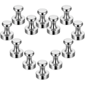 Pikkukuva 1 / 5: Vahvat jääkaappimagneetit, neodyymimagneettiset nastat magneettiselle valkotaululle, toimiston ilmoitustaululle, keittiökartalle, 12 kpl 12x16MM