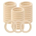 30 stk. Naturlige Træringe 60mm Ubehandlede Blonde Træringe Træringe til DIY Håndværk Ringe Penda-