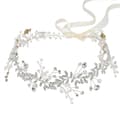 {PL}Romantisk Bröllopsfestaccessoar, Kristallpärlor Bröllopshårvinranka med Justerbar Form, Silver Rhinestone Håraccessoar för Brudhår P