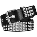 Nittebælte Rock Nittebælte Kostumetilbehør (sort)