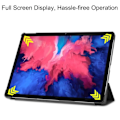 Miniatyrbillede 4 af 5: Lenovo Tab P11 / P11 Plus - Tri-Fold Læder Etui - Sort Black Sort
