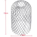 Miniatyrbilde 4 av 5: 4 fleksible aluminiumsrennerfilter Diameter 8cm Gitter Mesh St