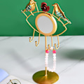 Miniatyrbilde 2 av 3: Hengende Øredobber Organizer Metall Smykke Display Stativ Nøkkelring Display Holder Metall Halskjede Display Stativ Smykke Display Viser