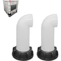 st Vattentank Munstycksventil, Vattentankventil, IBC Vattentankadapter 60mm, kompatibel med Död IBC Tank (Vit)【pl】