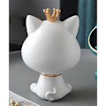 Miniatyrbild 3 av 5: Laughing Cat Figurines Statue, Large Storage Box