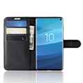 Miniatyrbillede 4 af 5: Samsung Galaxy S10 - Litchi Pung Etui - Sort Black Svart