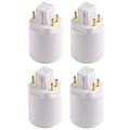 4-pack Gx24q till E26/E27 Sockeladapter Lampfot Hållare
