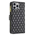 Miniatyrbillede 3 af 5: iPhone 15 Pro Max Etui Diamant Multifunktionel Sort