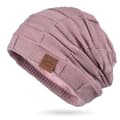 TS-Stickad mössa i polyester – rosa