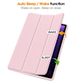 Miniatyrbild 3 av 5: Samsung Galaxy Tab S9 FE Fodral Läder Pennhållare Rosa