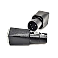 Miniatyrbillede 4 af 5: 1 par DMX til RJ45-stik RJ45 Ethernet til 5-benet XLR Hun & Han Adapter kompatibel med Audio Video