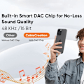 Pikkukuva 4 / 5: CableCreation 60W PD 2in1 USB-C - USB-C/AUX -sovitin Harmaa
