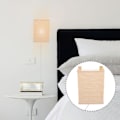 Miniatyrbilde 3 av 3: Nordisk Stil Lampe Papir Korridorlampe Delikat Vegglampe Dekorativ Lampe (EU Plugg) Brun