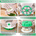 Miniatyrbilde 4 av 4: 6 i 1 Formet Trekant Sushi Form, Sushi Form Etui - produsent, Meget Praktisk