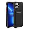 Miniatyrbillede 1 af 5: iPhone 13 Pro Cover med Kortlomme Sort