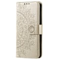 Miniatyrbillede 5 af 5: Samsung Galaxy S23 Ultra Etui Mandala Læder Guld