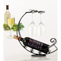 Miniatyrbilde 4 av 5: Vinglassholder - Bordplate i metall for vinflasker Vertikal holder for vinglass