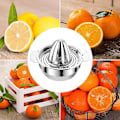 Miniatyrbillede 4 af 5: Citruspresser 300ml, 201 Rustfrit Stål Manuel Citruspresser, Tåler Opvaskemaskine, Roterende Citronpresser, Let At Rengøre Presser Til Presning Af Citroner, Appelsiner,