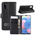 Miniatyrbillede 1 af 5: Samsung Galaxy A41 - Premium Split Læder Pung Etui - Sort Black Sort