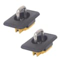 Truck Bed Tie Downs, Infällbara D-ringar för 1998-2014 F150 1999-2013 1995-2008 Ram, 2 st