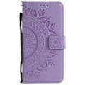 Pikkukuva 2 / 5: iPhone 7/8/SE (2020/2022) - Mandala Lompakkokotelo - Liila Purppura Liila