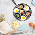 Miniatyrbillede 2 af 5: Pancakepande, Blinispande med 7 huller Minicrepepande Non-stick Stegte æg Stegepande Mini pandekagemaskine