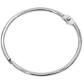 Stora Metalliska Borstade Nickel Runda Duschringar/Lösa Bladpärmar 2 Tum, 20-pack Silver Draperiringar[PL]