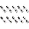 Miniatyrbillede 1 af 2: 10 stk. F5AL hurtigvirkende sikring 5A 250V glasrørssikringer 5 x 20 mm (5amp) (F5A) (F5A)
