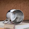 Miniatyrbillede 2 af 3: 1000 ml rustfri stålkopper vand rustfri stål krus metal kopper drikkekrus håndtag