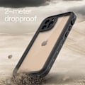 Pikkukuva 5 / 5: REDPEPPER iPhone 12 Pro Kotelo 360 Vedenpitävä IP68 Musta