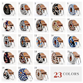 Miniatyrbillede 2 af 4: Bælte canvas 23 mønstre størrelse W26-W36 stretch justerbar længde: 6 Blå / rød / hvid 6 Blå / röd / vit multicolor