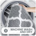 Miniatyrbillede 5 af 5: Badeværelsesmåtte, blød og absorberende badeværelsesmåtte i mikrofiber, badeværelsesmåtter til badeværelset
