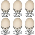 Miniatyrbillede 1 af 2: 6 stk. Æggebægre Lavet af Rustfrit Stål Wispiral Beauty Sponge Holder