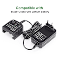Pikkukuva 2 / 4: 10,8 V 14,4 V 20 V Black&decker Li-ion -akkulaturin korvaava sähköporan ruuvimeisselin sähkötyökalun akku Eu-pistoke Lbx20