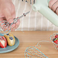 Miniatyrbillede 3 af 4: Håndholdt Mixer Blender Elektrisk Æggepisker Madblender Mælk (grøn)