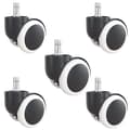 {PL}5-pack Hjul för Kontorsstol - 11 mm svart 480