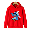 Miniatyrbild 1 av 5: Rolig 90-tals Jul Stitch Hoodie Barnkläder Tecknade Kläder Flickor Pojkar Lilo och Stitch Tröja Hoodie Baby Casual Topp 59026 59026 59026 140CM
