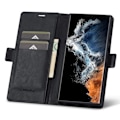 Miniatyrbillede 2 af 5: LC.IMEEKE Galaxy S23 Ultra Etui RFID Magnetisk Lukning Sort