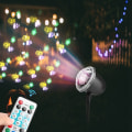 Miniatyrbillede 4 af 5: EU-stik AC100-240V vandtæt LED-projektorlys, der projicerer Lam