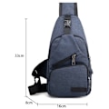 Miniatyrbild 2 av 5: Sling Ryggsäck Multifunktionell Crossbody Väska Sling Väska Dagryggsäck Lätt En Rem Ryggsäck Sling Väska Ryggsäck för Vandring Promenader Cykling Resor