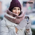 Miniatyrbilde 3 av 5: Vinter touchscreen hansker, varme strikkede hansker elastisk mansjett, Wint
